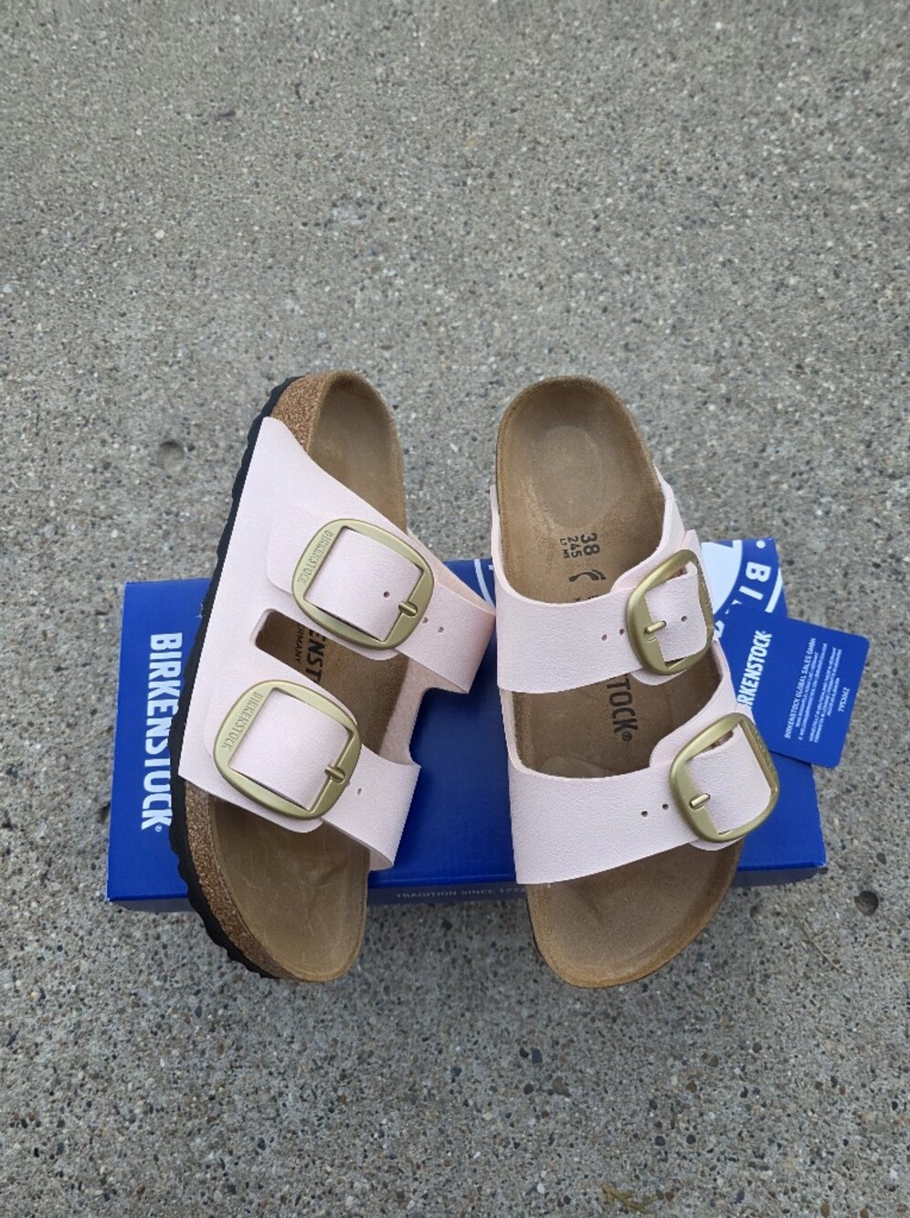 Birkenstock Kids Arizona Soft Pink Buckle Sandals Women Size 7(38)